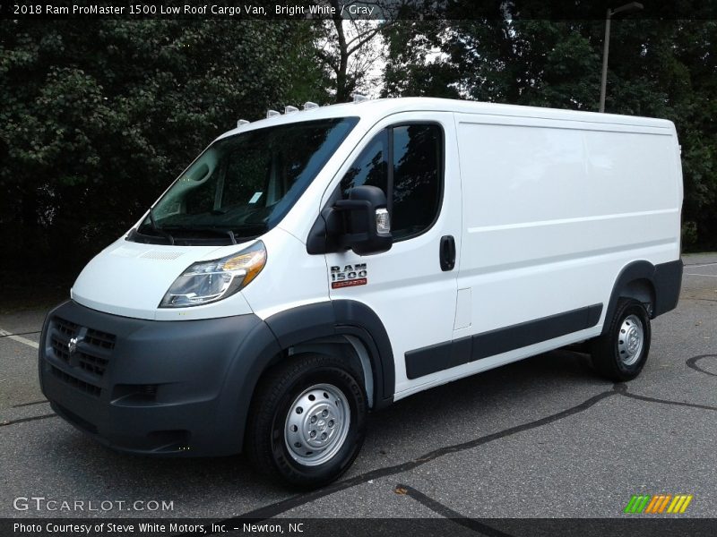 Bright White / Gray 2018 Ram ProMaster 1500 Low Roof Cargo Van