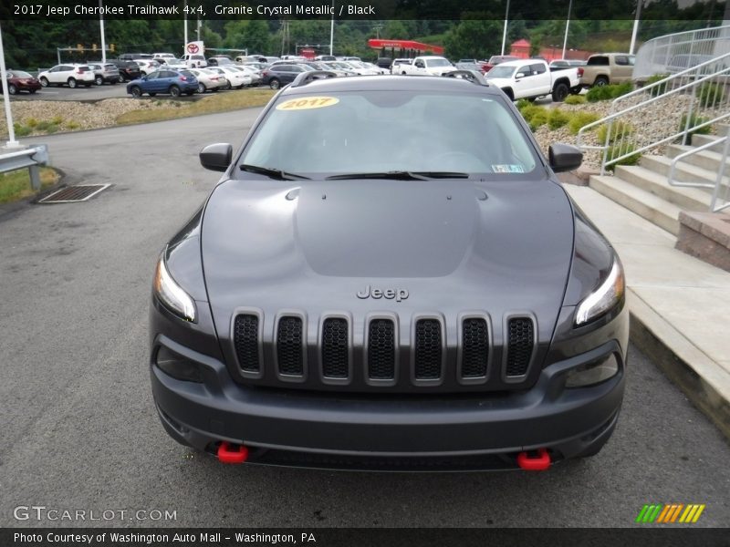 Granite Crystal Metallic / Black 2017 Jeep Cherokee Trailhawk 4x4