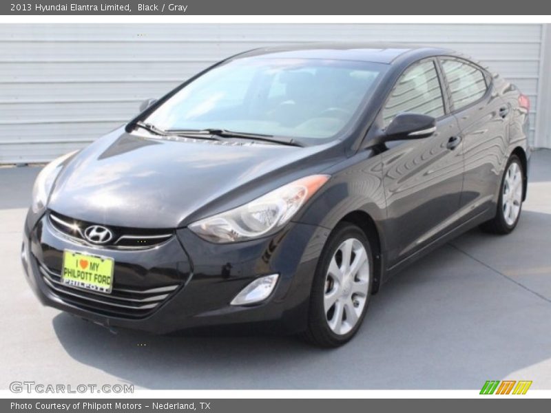 Black / Gray 2013 Hyundai Elantra Limited