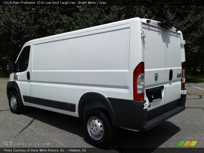 Bright White / Gray 2018 Ram ProMaster 1500 Low Roof Cargo Van