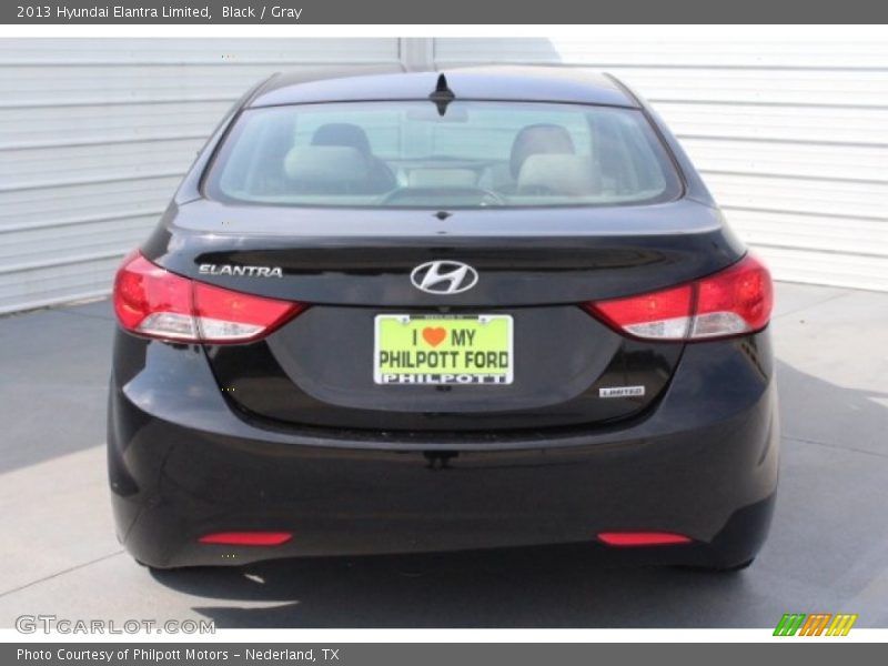 Black / Gray 2013 Hyundai Elantra Limited