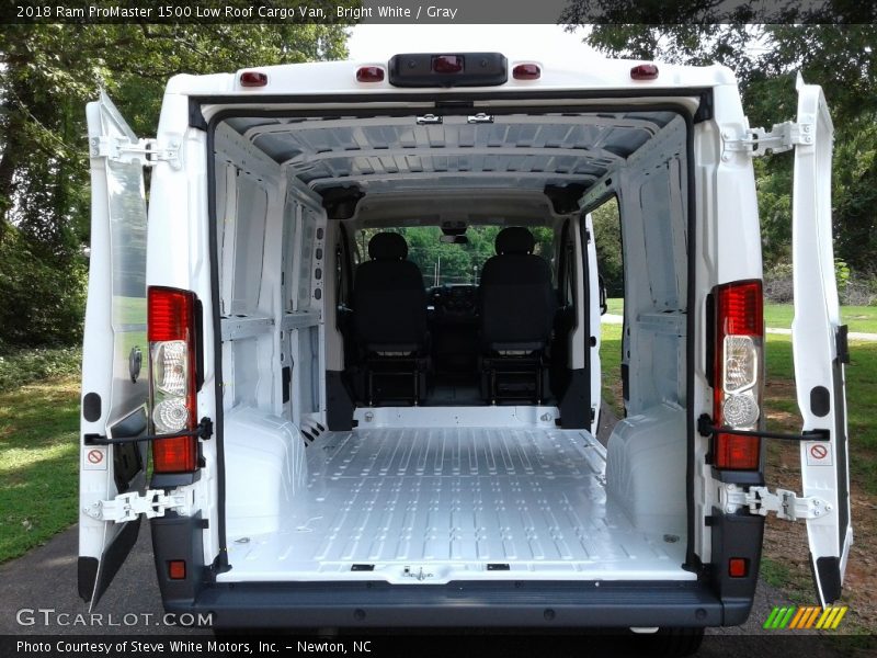 Bright White / Gray 2018 Ram ProMaster 1500 Low Roof Cargo Van