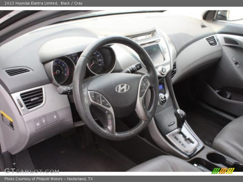 Black / Gray 2013 Hyundai Elantra Limited