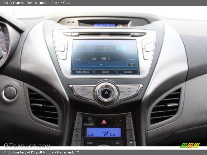 Black / Gray 2013 Hyundai Elantra Limited