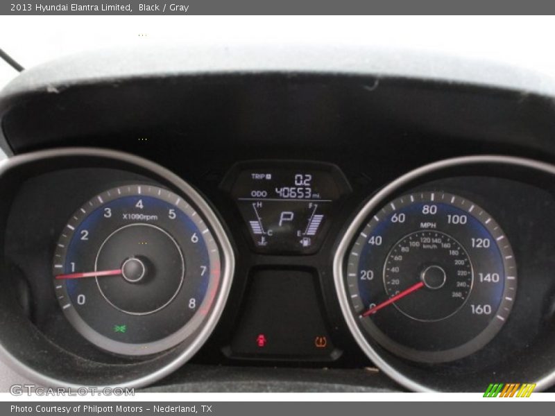 Black / Gray 2013 Hyundai Elantra Limited