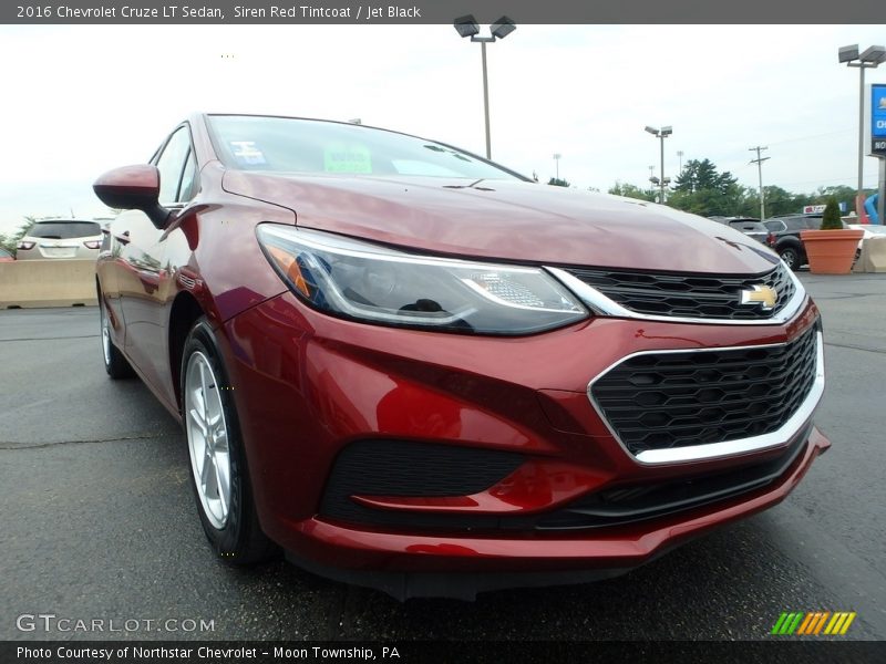 Siren Red Tintcoat / Jet Black 2016 Chevrolet Cruze LT Sedan