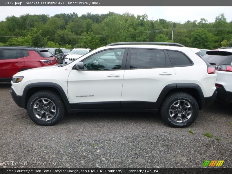 Bright White / Black 2019 Jeep Cherokee Trailhawk 4x4