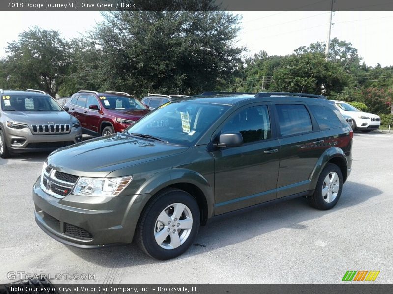 Olive Green / Black 2018 Dodge Journey SE