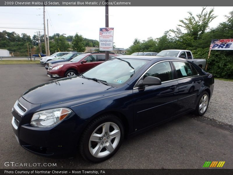 Imperial Blue Metallic / Cocoa/Cashmere 2009 Chevrolet Malibu LS Sedan