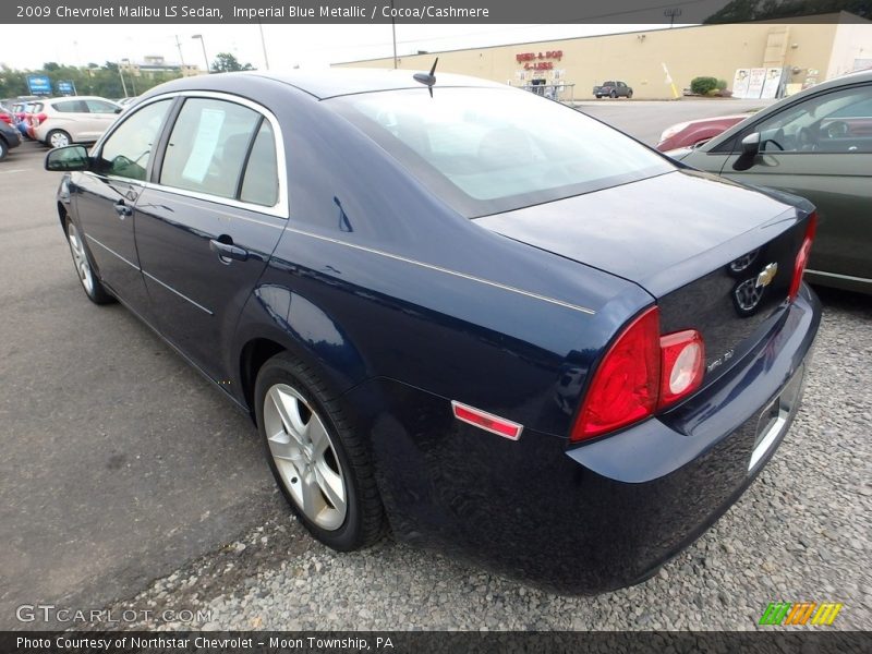 Imperial Blue Metallic / Cocoa/Cashmere 2009 Chevrolet Malibu LS Sedan