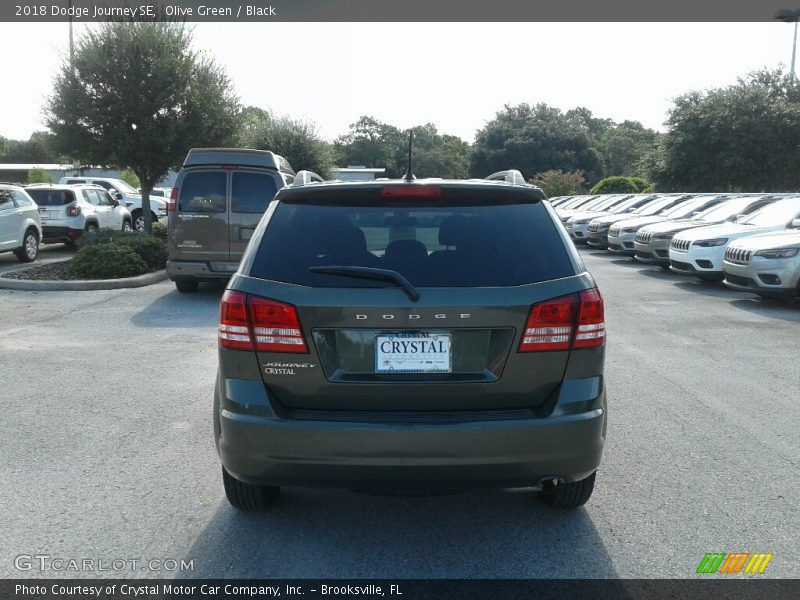 Olive Green / Black 2018 Dodge Journey SE