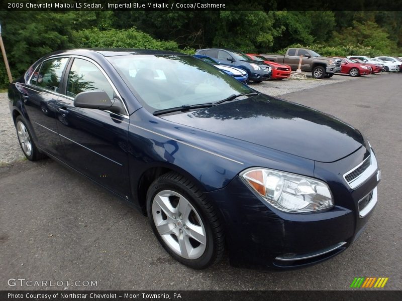 Imperial Blue Metallic / Cocoa/Cashmere 2009 Chevrolet Malibu LS Sedan