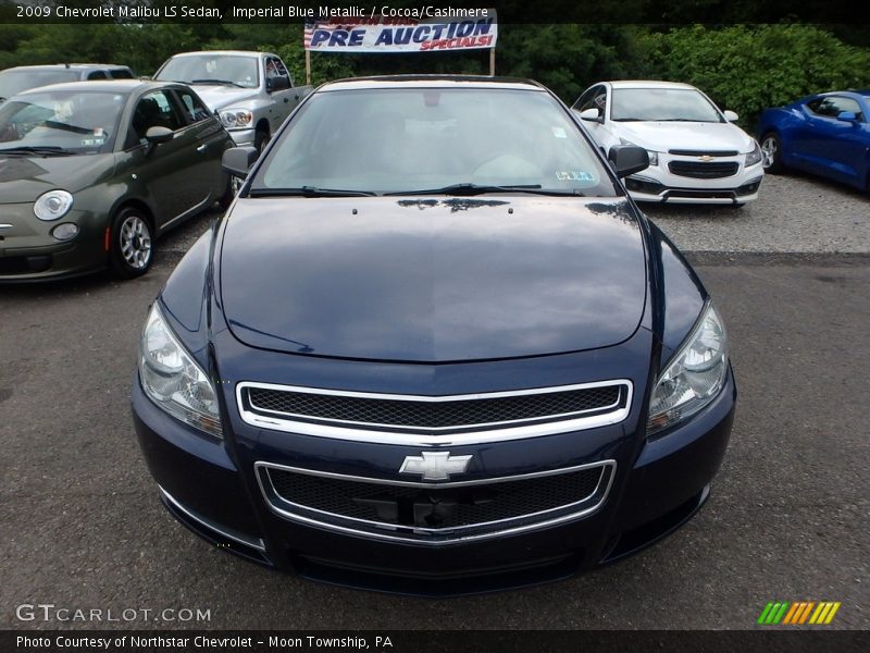 Imperial Blue Metallic / Cocoa/Cashmere 2009 Chevrolet Malibu LS Sedan