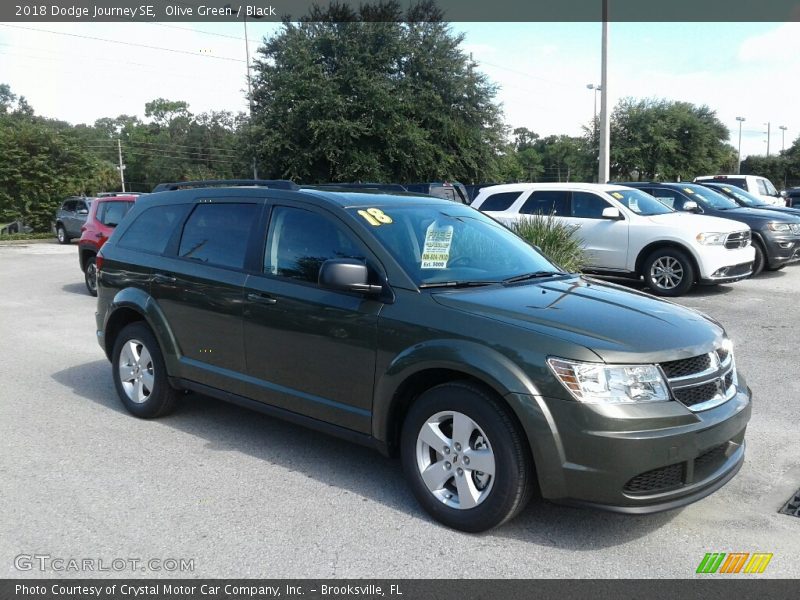 Olive Green / Black 2018 Dodge Journey SE