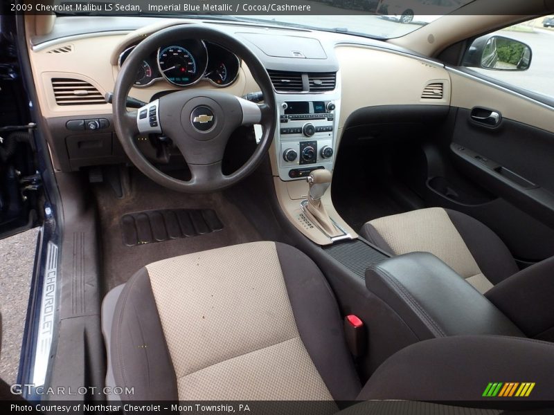 Imperial Blue Metallic / Cocoa/Cashmere 2009 Chevrolet Malibu LS Sedan
