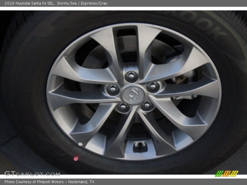 Stormy Sea / Espresso/Gray 2019 Hyundai Santa Fe SEL