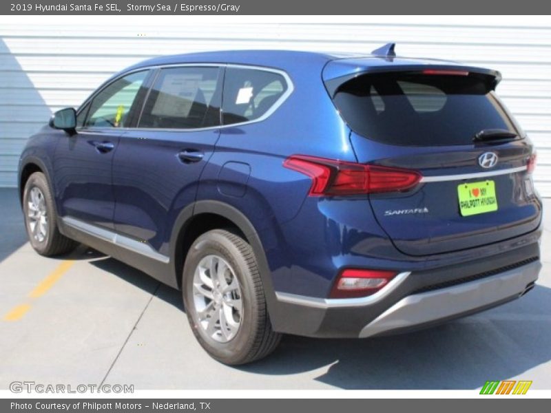 Stormy Sea / Espresso/Gray 2019 Hyundai Santa Fe SEL