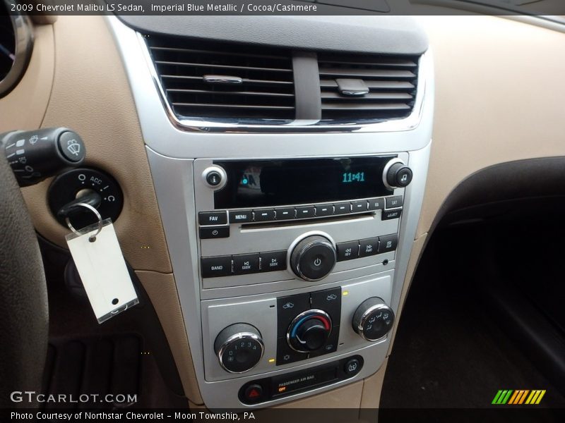 Imperial Blue Metallic / Cocoa/Cashmere 2009 Chevrolet Malibu LS Sedan