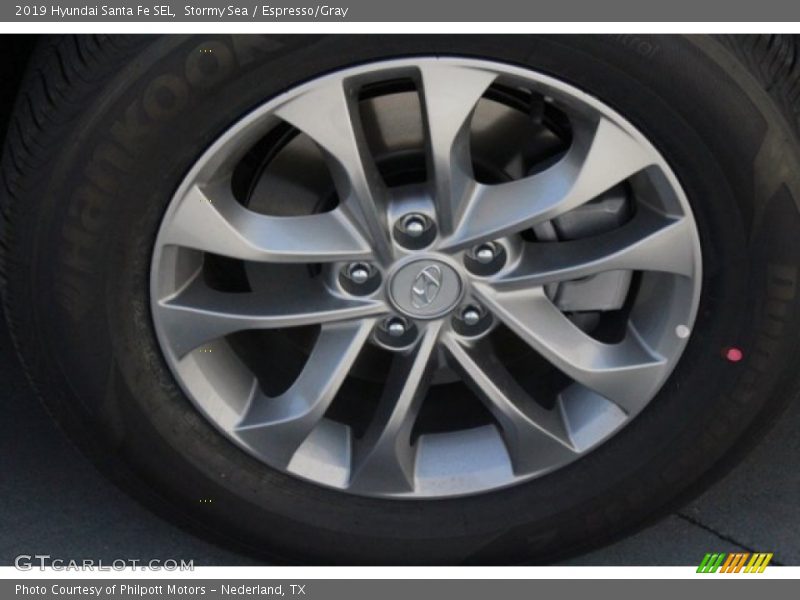 Stormy Sea / Espresso/Gray 2019 Hyundai Santa Fe SEL