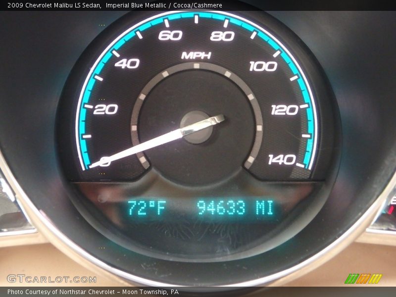 Imperial Blue Metallic / Cocoa/Cashmere 2009 Chevrolet Malibu LS Sedan