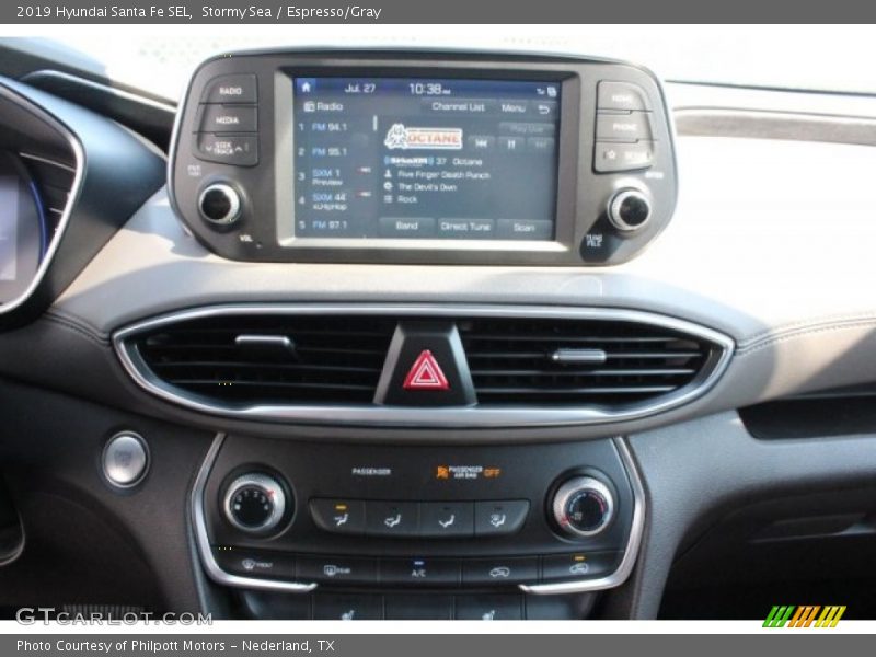 Stormy Sea / Espresso/Gray 2019 Hyundai Santa Fe SEL