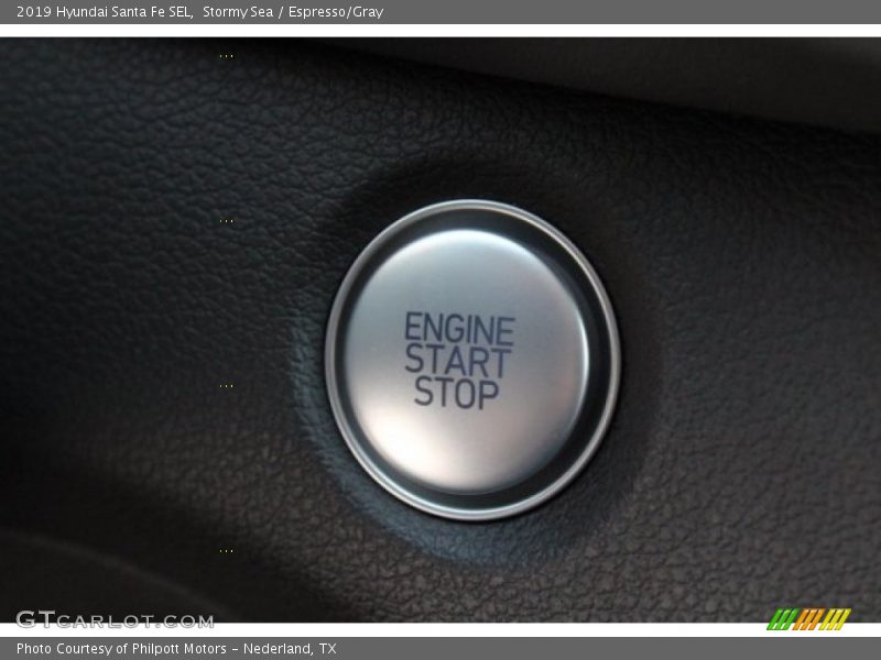 Stormy Sea / Espresso/Gray 2019 Hyundai Santa Fe SEL
