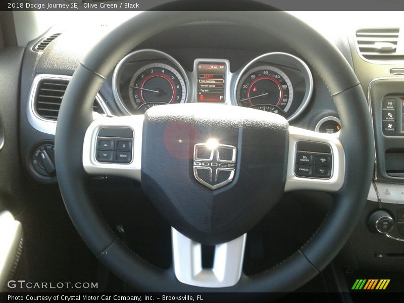 Olive Green / Black 2018 Dodge Journey SE