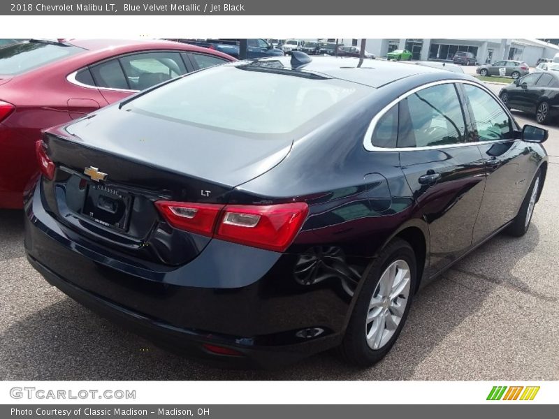 Blue Velvet Metallic / Jet Black 2018 Chevrolet Malibu LT