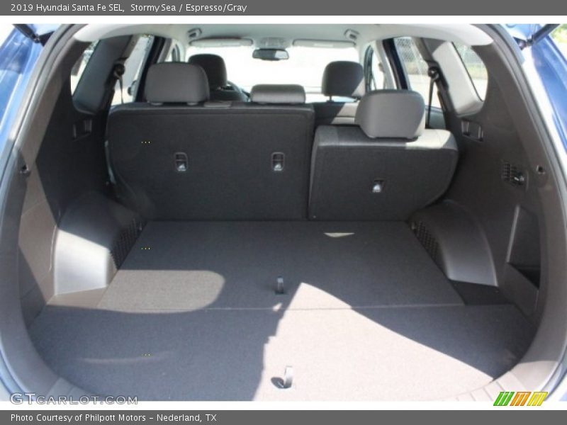 Stormy Sea / Espresso/Gray 2019 Hyundai Santa Fe SEL