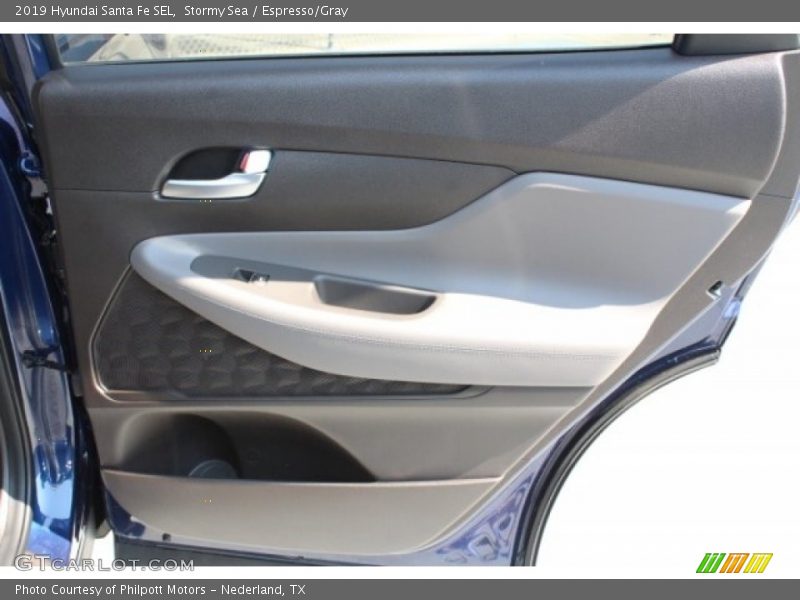Stormy Sea / Espresso/Gray 2019 Hyundai Santa Fe SEL
