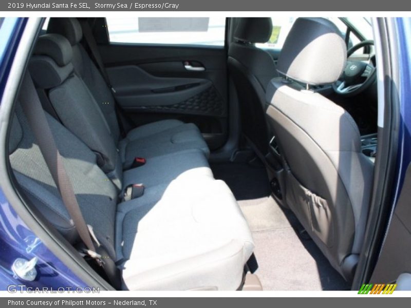 Stormy Sea / Espresso/Gray 2019 Hyundai Santa Fe SEL