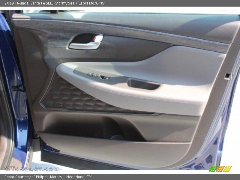 Stormy Sea / Espresso/Gray 2019 Hyundai Santa Fe SEL