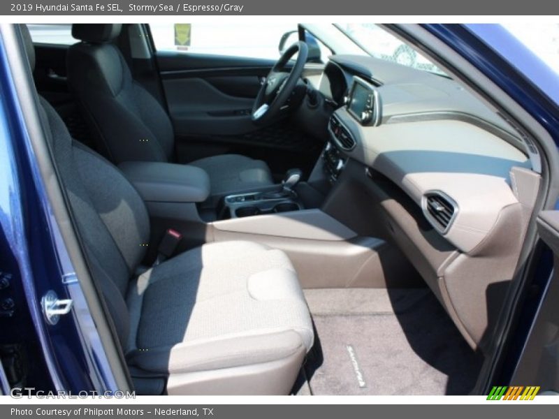 Stormy Sea / Espresso/Gray 2019 Hyundai Santa Fe SEL