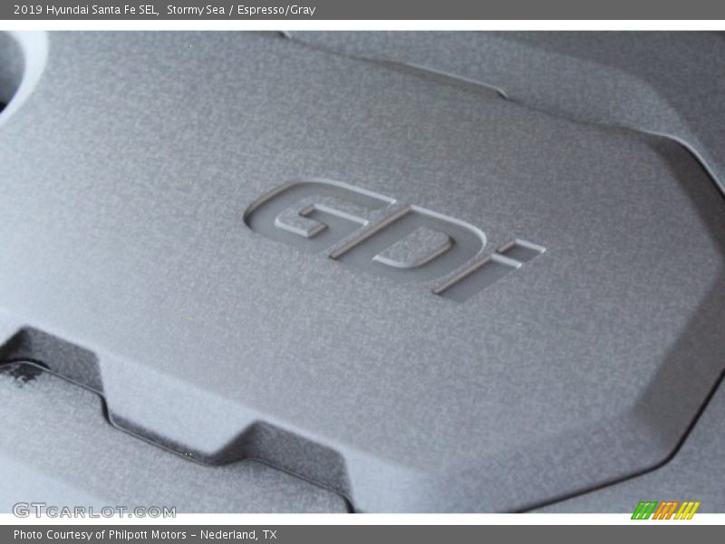 Stormy Sea / Espresso/Gray 2019 Hyundai Santa Fe SEL