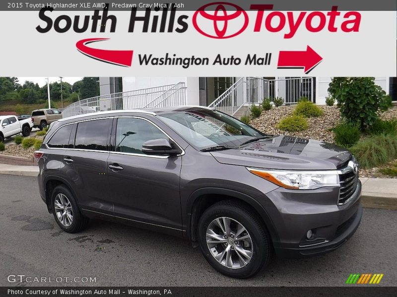 Predawn Gray Mica / Ash 2015 Toyota Highlander XLE AWD