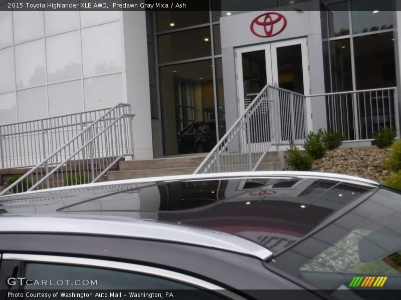 Predawn Gray Mica / Ash 2015 Toyota Highlander XLE AWD