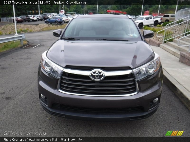 Predawn Gray Mica / Ash 2015 Toyota Highlander XLE AWD