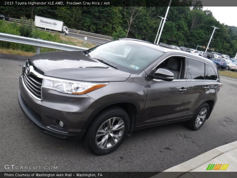 Predawn Gray Mica / Ash 2015 Toyota Highlander XLE AWD