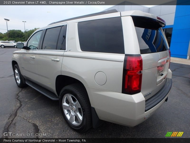 Champagne Silver Metallic / Cocoa/Dune 2015 Chevrolet Tahoe LT 4WD