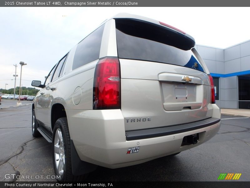 Champagne Silver Metallic / Cocoa/Dune 2015 Chevrolet Tahoe LT 4WD