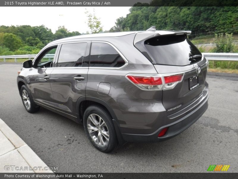 Predawn Gray Mica / Ash 2015 Toyota Highlander XLE AWD