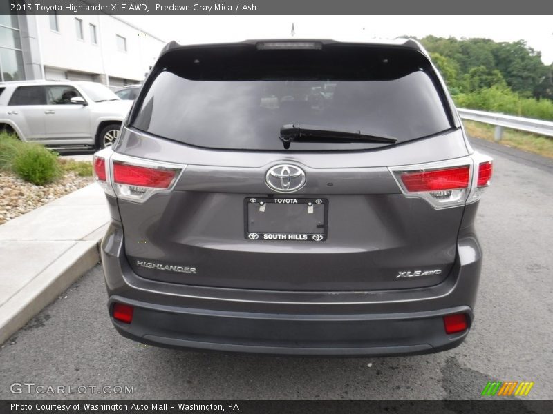 Predawn Gray Mica / Ash 2015 Toyota Highlander XLE AWD