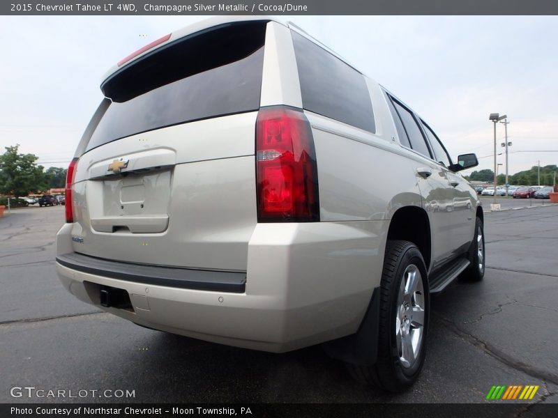 Champagne Silver Metallic / Cocoa/Dune 2015 Chevrolet Tahoe LT 4WD