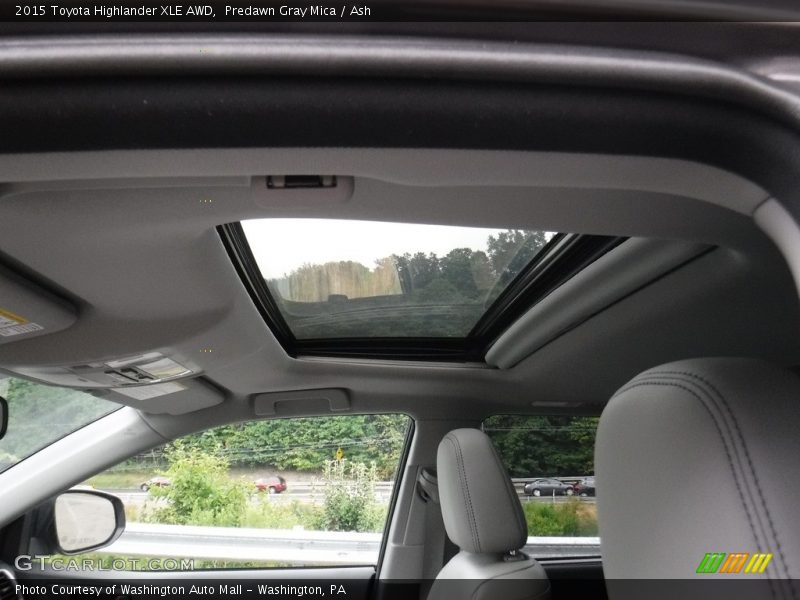 Predawn Gray Mica / Ash 2015 Toyota Highlander XLE AWD