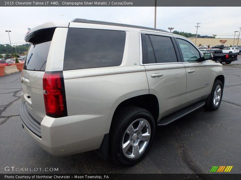 Champagne Silver Metallic / Cocoa/Dune 2015 Chevrolet Tahoe LT 4WD