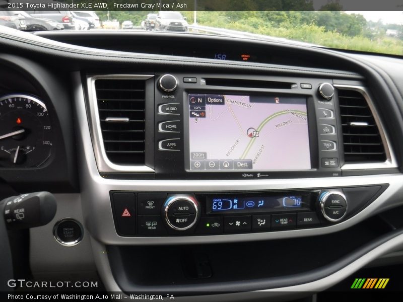 Predawn Gray Mica / Ash 2015 Toyota Highlander XLE AWD