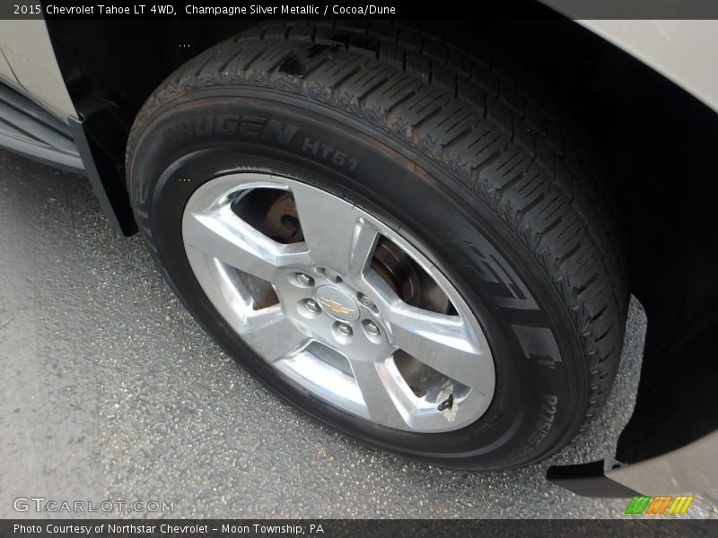 Champagne Silver Metallic / Cocoa/Dune 2015 Chevrolet Tahoe LT 4WD