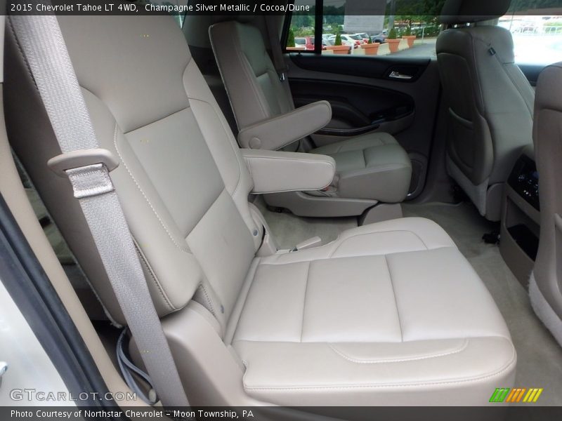 Champagne Silver Metallic / Cocoa/Dune 2015 Chevrolet Tahoe LT 4WD