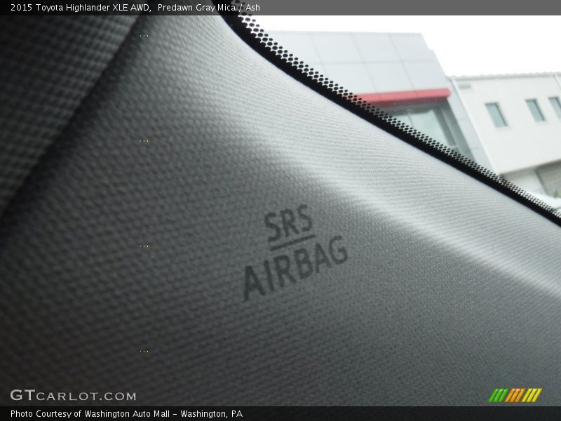 Predawn Gray Mica / Ash 2015 Toyota Highlander XLE AWD