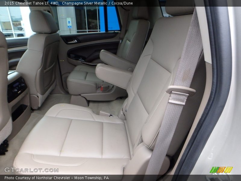 Champagne Silver Metallic / Cocoa/Dune 2015 Chevrolet Tahoe LT 4WD